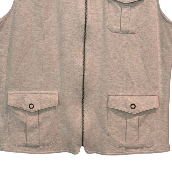 Classic Elements Light Beige Utility Vest – Size L - Picture 3 of 7
